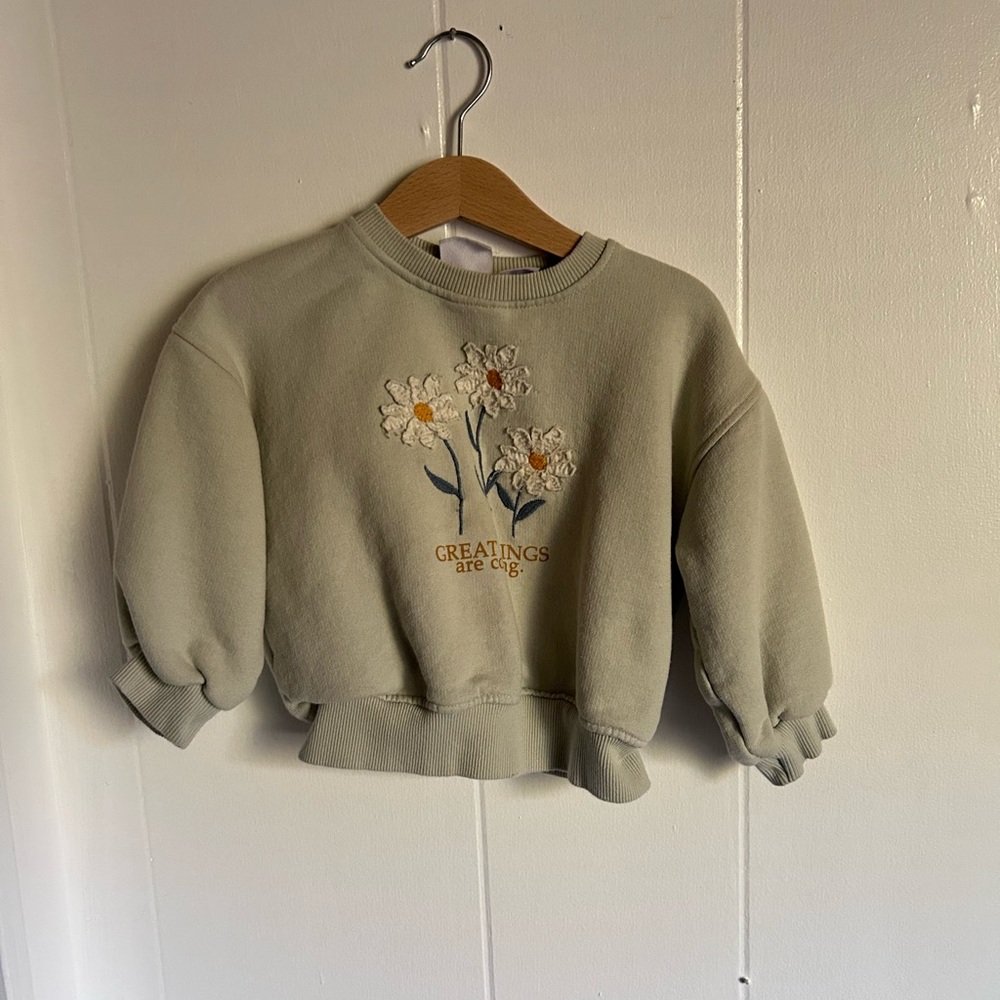 Floral Embroidered kids Sweater